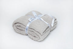 Foggy Dew Cable Knit Print Throw-2