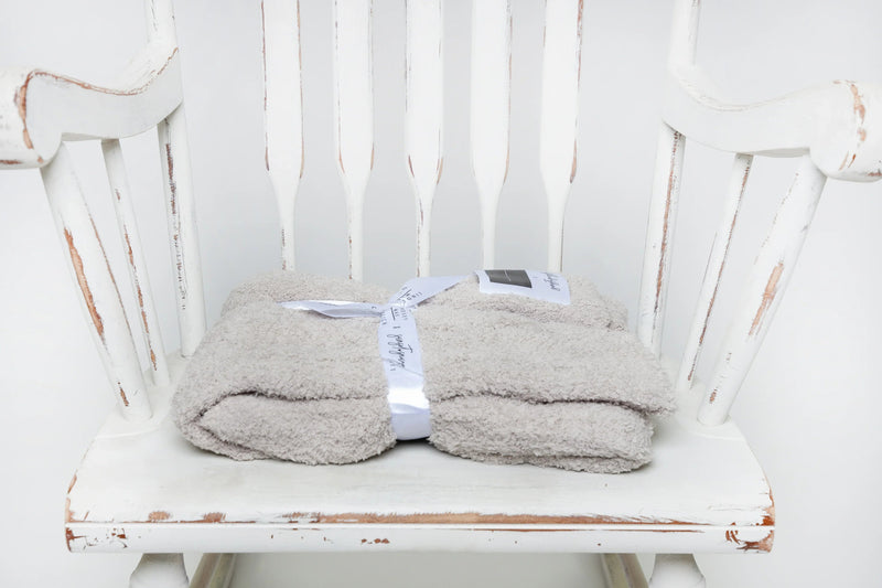 Foggy Dew Cable Knit Toddler Blanket-2