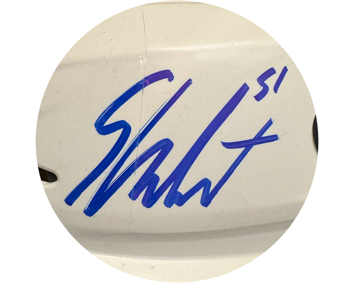 Shane Wright Autographed Seattle Kraken White CCM Replica Helmet-2