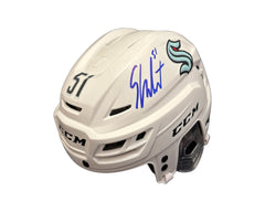 Shane Wright Autographed Seattle Kraken White CCM Replica Helmet-1