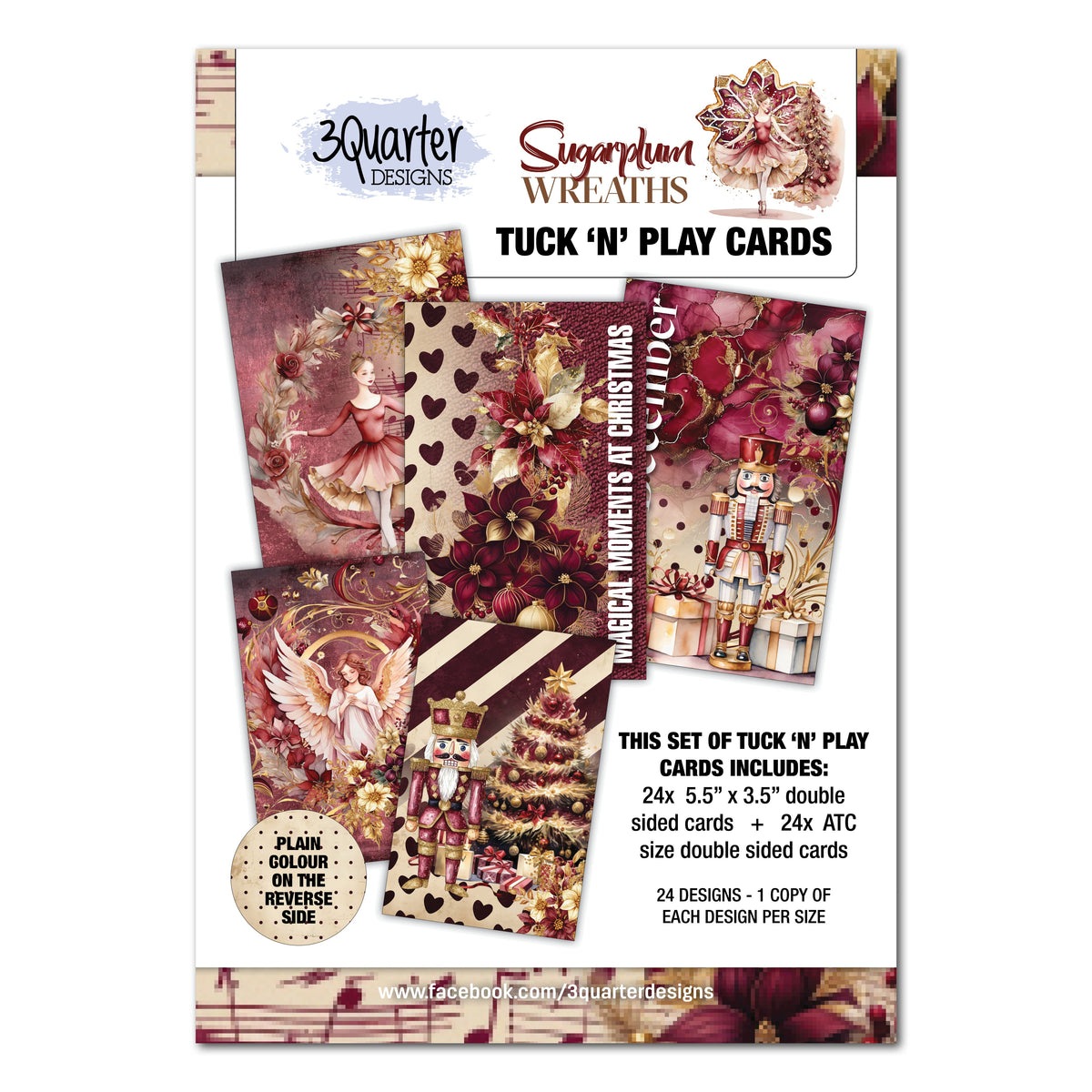 3Quarter Designs Couronne Sucre d'Orge - Cartes Tuck N Play-1