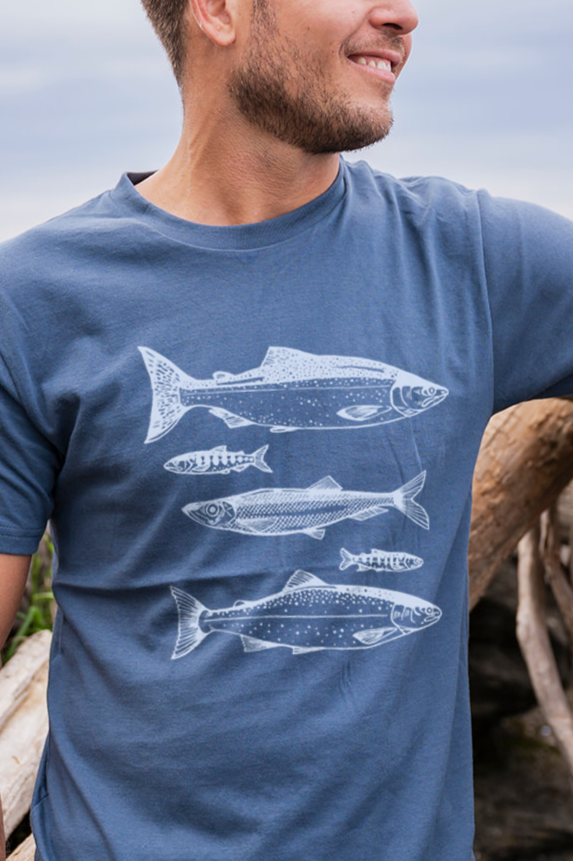 SALMON- Unisex Organic Cotton Tee-1