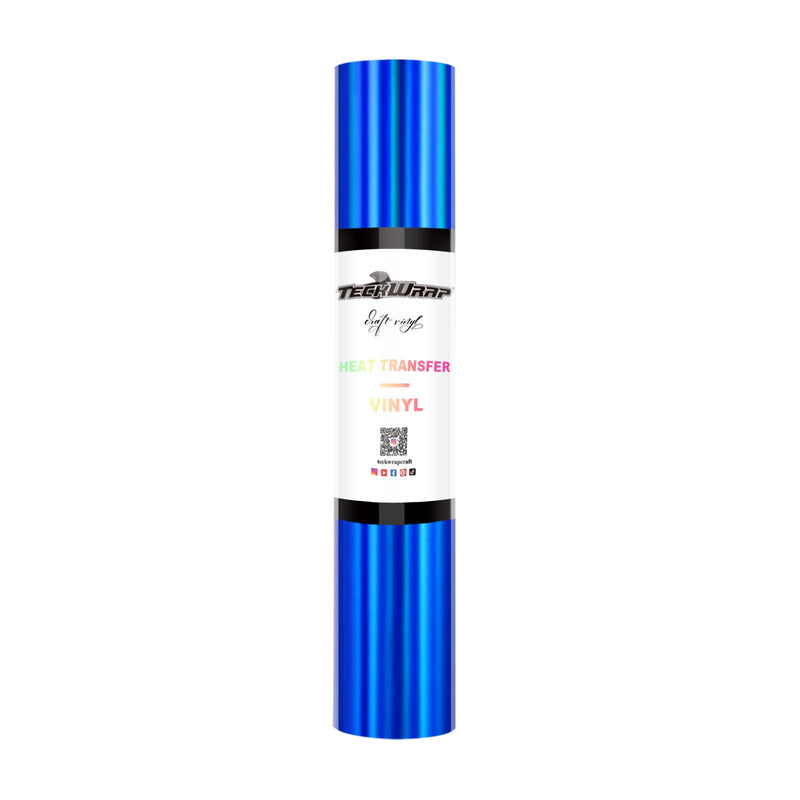 Teckwrap Soft Holographic HTV- Sapphire Blue | Add Glamour to Your Fashion!-1