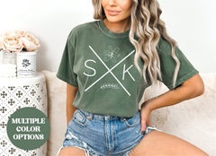 SASK X Unisex T-shirt | Saskatchewan Apparel-1