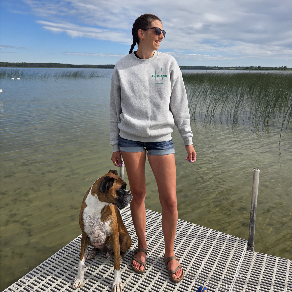 Saskatchewan Back Unisex Crewneck-4