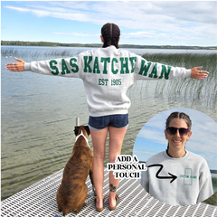 Saskatchewan Back Unisex Crewneck-1
