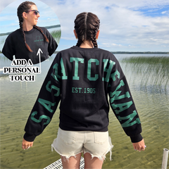 Saskatchewan Back Unisex Crewneck-1