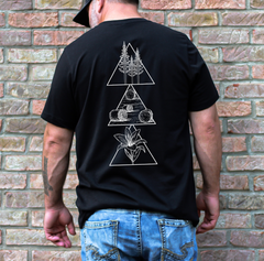Geometric Saskatchewan Unisex T-shirt | Saskatchewan Clothing-3