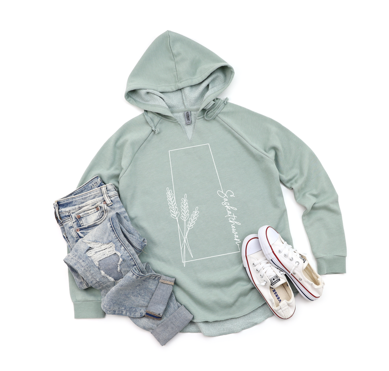 Saskatchewan Line Art Women's Bunnyhug-1