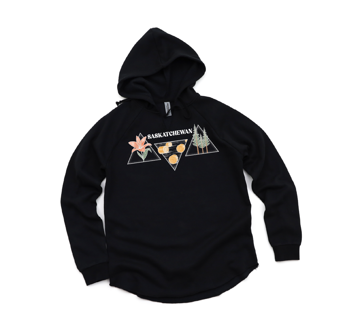 Saskatchewan Triangle Premium Women's Bunnyhug | Saskatchewan Clothing-3