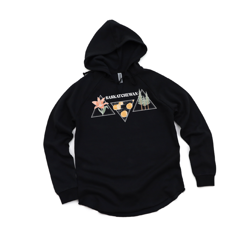 Saskatchewan Triangle Premium Women's Bunnyhug | Saskatchewan Clothing-3