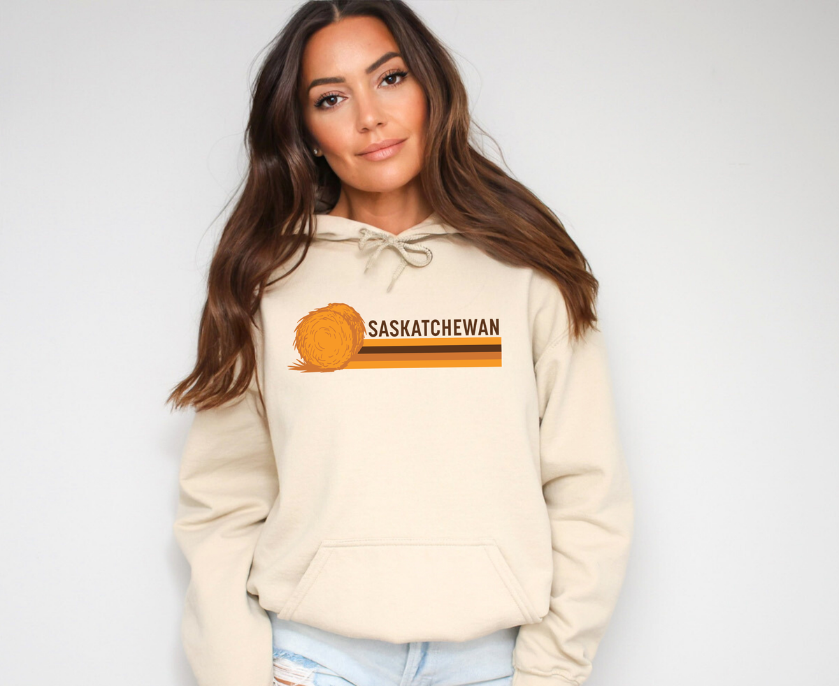 Saskatchewan Retro 70s Unisex Hoodie | Sask Clothing-4