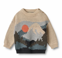 Jaquard Pullover William | Warm Sand | Wheat Clothing-1