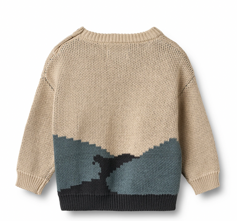 Jaquard Pullover William | Warm Sand | Wheat Clothing-3