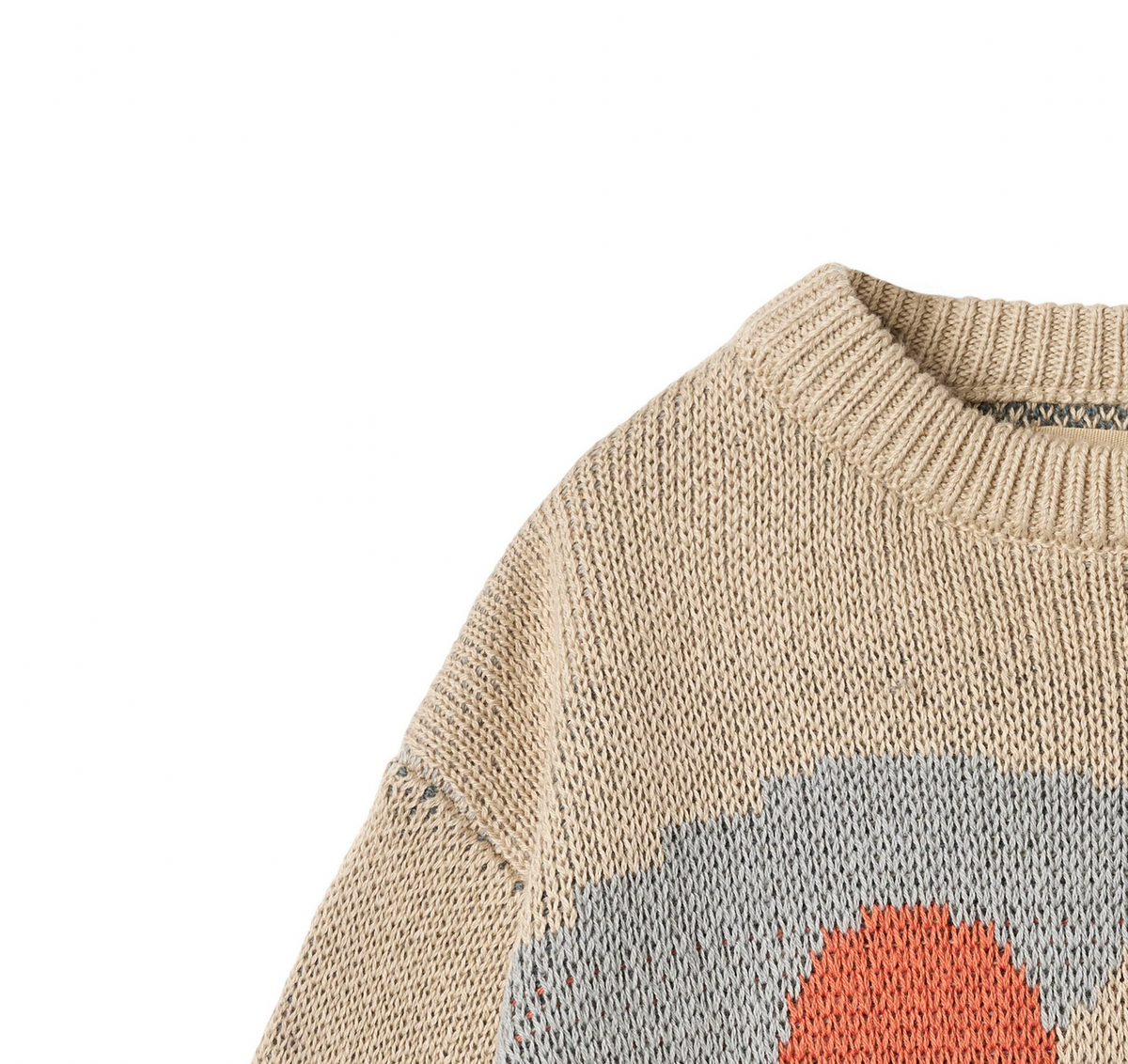 Jaquard Pullover William | Warm Sand | Wheat Clothing-4