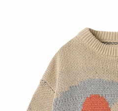 Jaquard Pullover William | Warm Sand | Wheat Clothing-4
