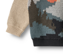 Jaquard Pullover William | Warm Sand | Wheat Clothing-5