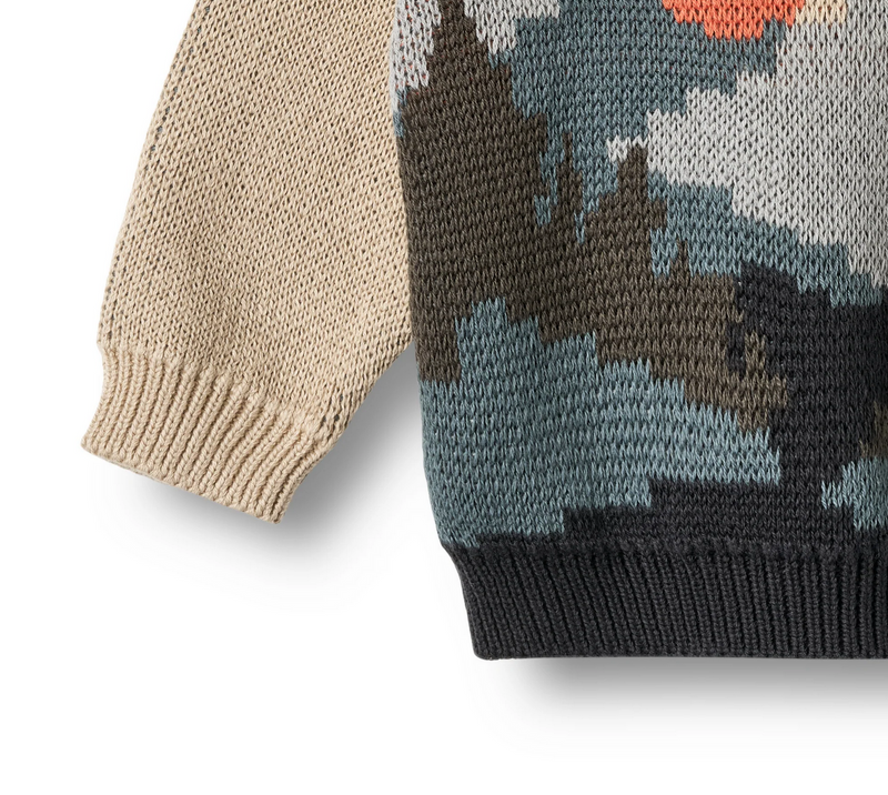 Jaquard Pullover William | Warm Sand | Wheat Clothing-5