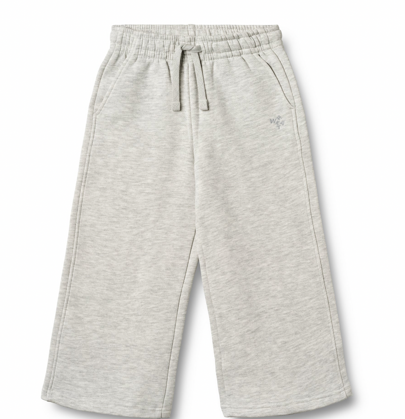 Sweatpants Straight Cruz | Light Melange Grey | Wheat Kids-1