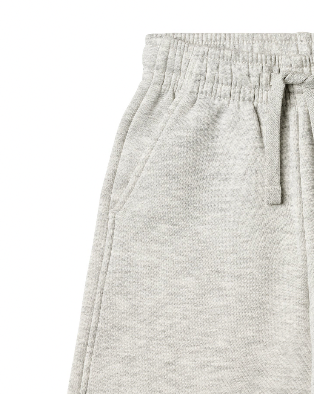 Sweatpants Straight Cruz | Light Melange Grey | Wheat Kids-3