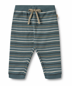 Jersey Pants Leo | Blue Multi Stripe | Wheat Clothing-1