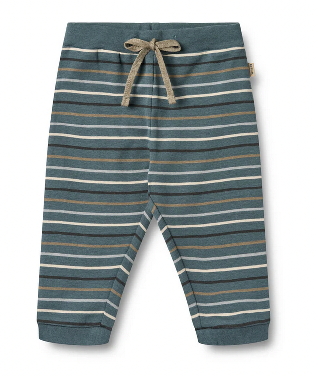 Jersey Pants Leo | Blue Multi Stripe | Wheat Clothing-1