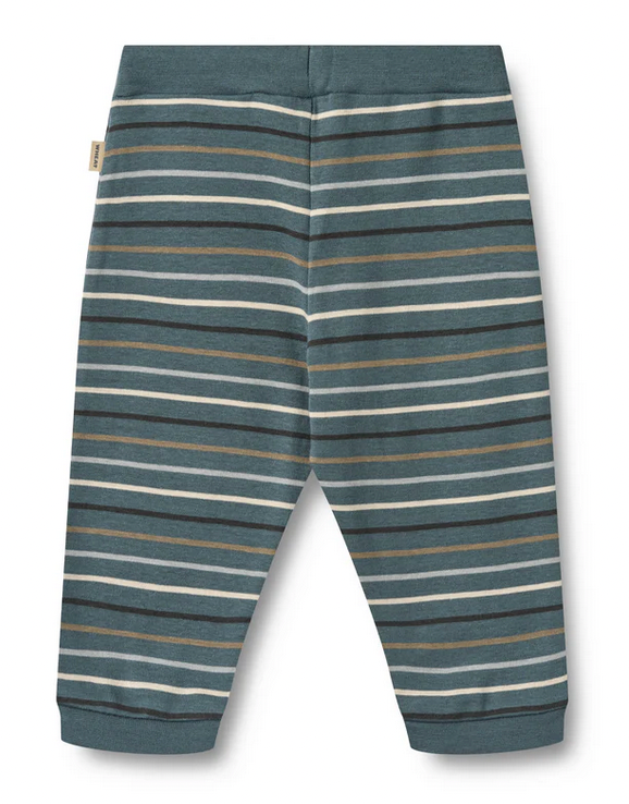 Jersey Pants Leo | Blue Multi Stripe | Wheat Clothing-2