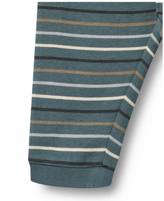 Jersey Pants Leo | Blue Multi Stripe | Wheat Clothing-4
