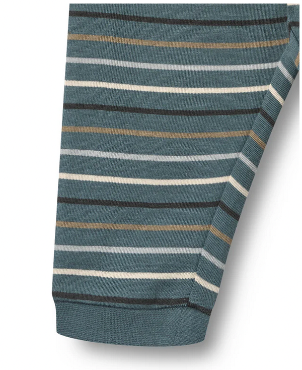 Jersey Pants Leo | Blue Multi Stripe | Wheat Clothing-4