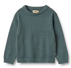 Knit Pullover Borris | Stormy Weather | Wheat Clothing-1