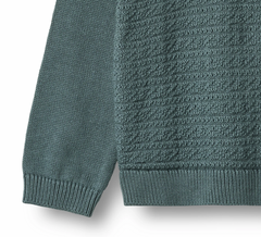 Knit Pullover Borris | Stormy Weather | Wheat Clothing-4