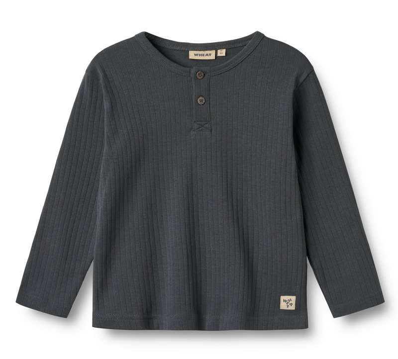 Long Sleeve Shirt Morris | Black Sea | Wheat Clothing-1