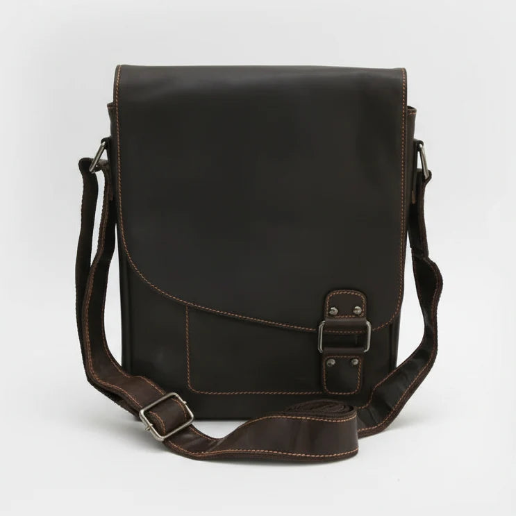 Greenwood Leather Messenger Bag-7
