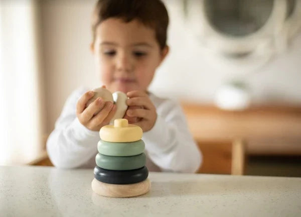 Noüka Wood and Silicone Stacker-Storm Tower-2