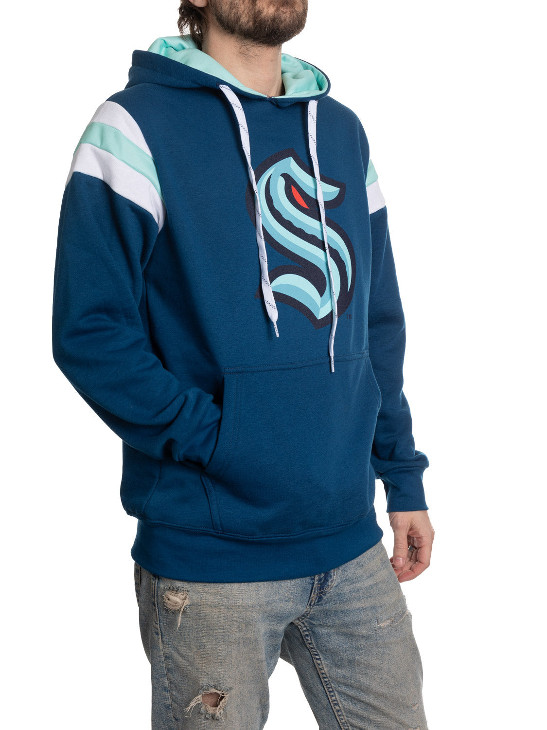 Seattle Kraken Varsity Retro Style Hoodie-2