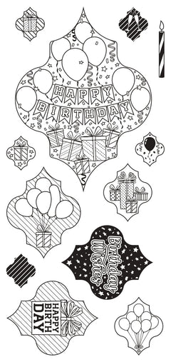 Jamie Rodgers Crafts - Happy Birthday DL Clear Stamp Set-2