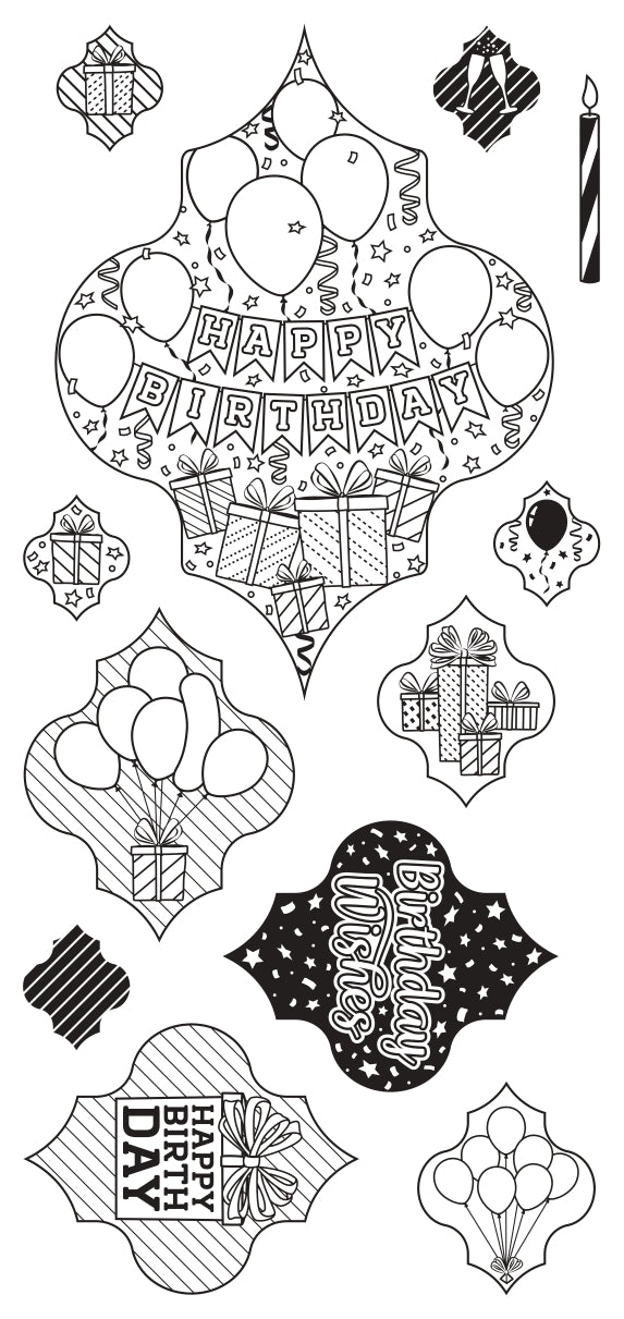 Jamie Rodgers Crafts - Happy Birthday DL Clear Stamp Set-2