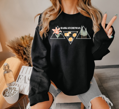 Saskatchewan Triangles Unisex Crewneck | Prairie Apparel | Sask Clothing-1