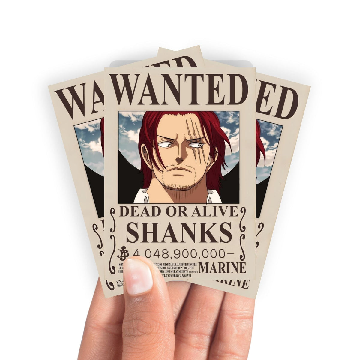Shanks Wanted Poster Card Sleeves-3