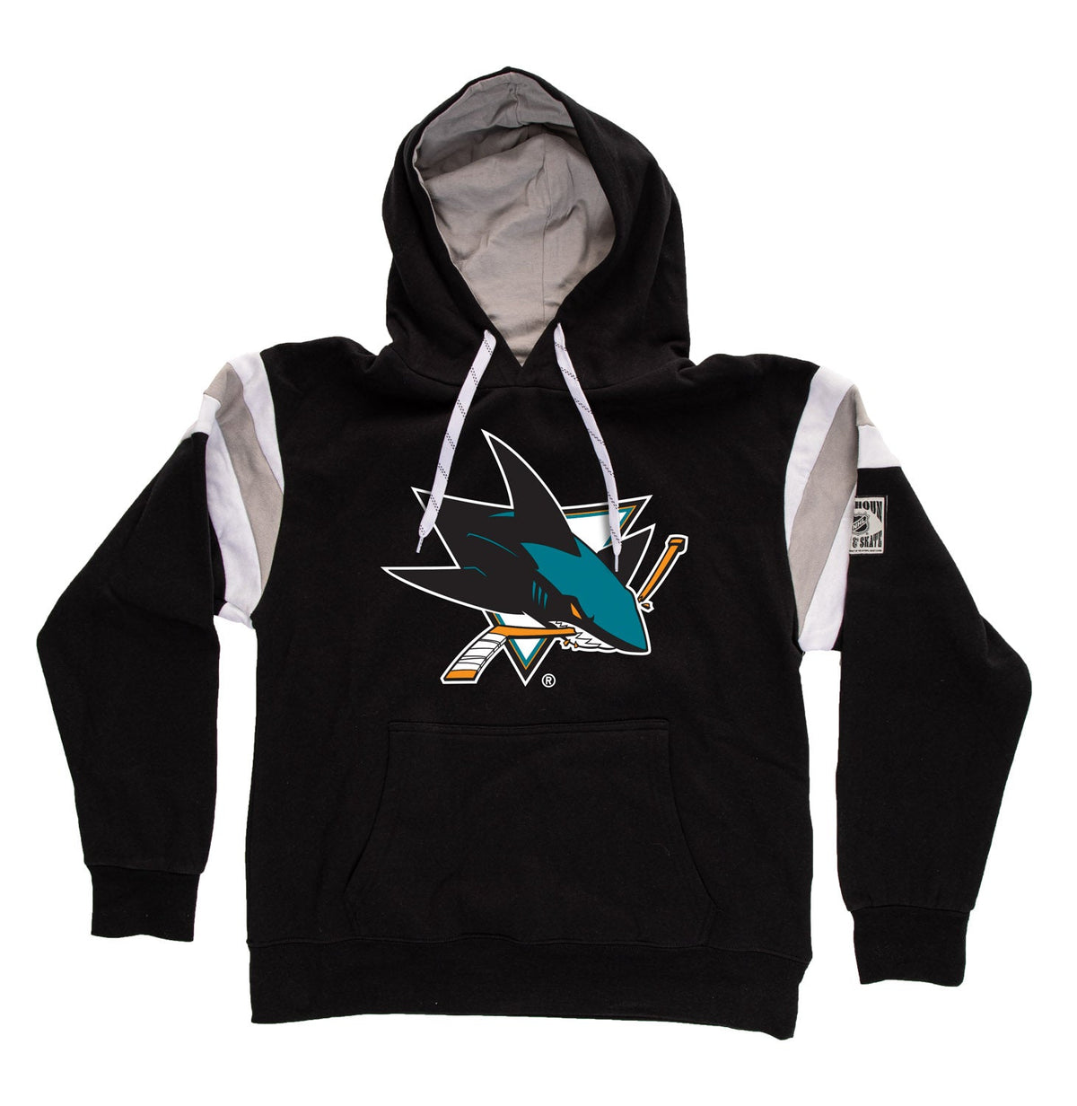 San Jose Sharks Varsity Retro Style Hoodie-1