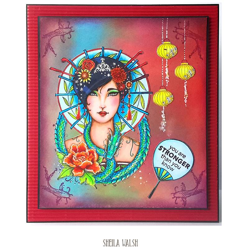 Oriental Princess A5 Clear Stamp Set-4