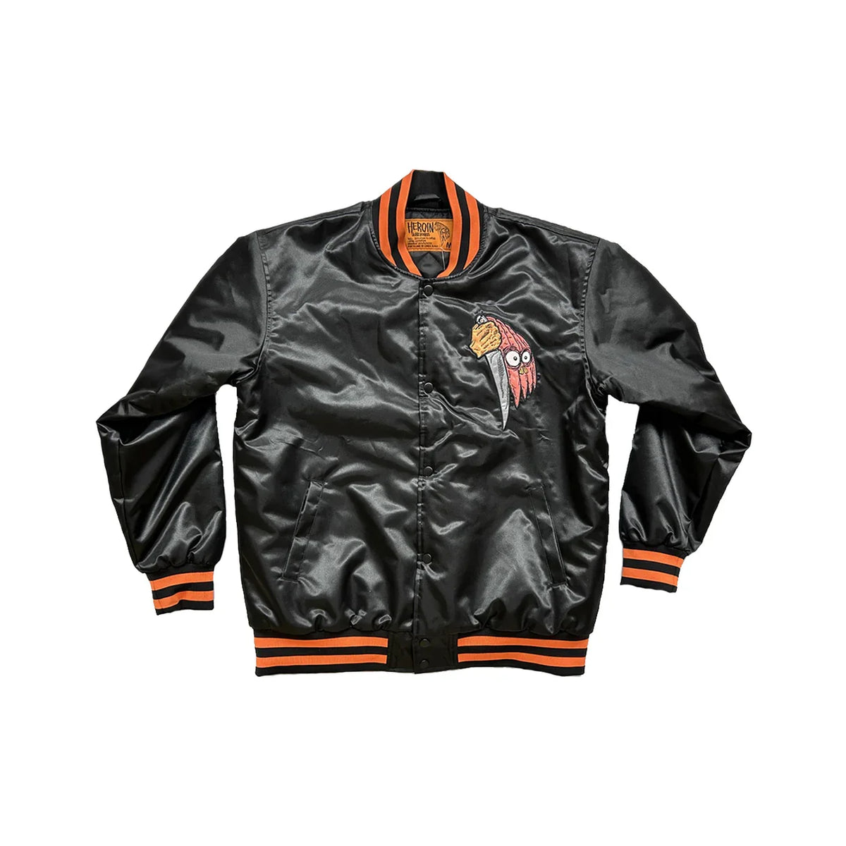 Heroin Skateboards 'Shelloween' Jacket - Black/Orange-1