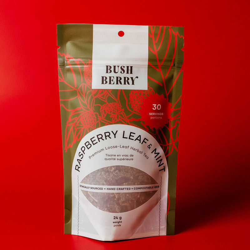 Organic Raspberry Leaf + Mint Tea | Third Trimester Support-1