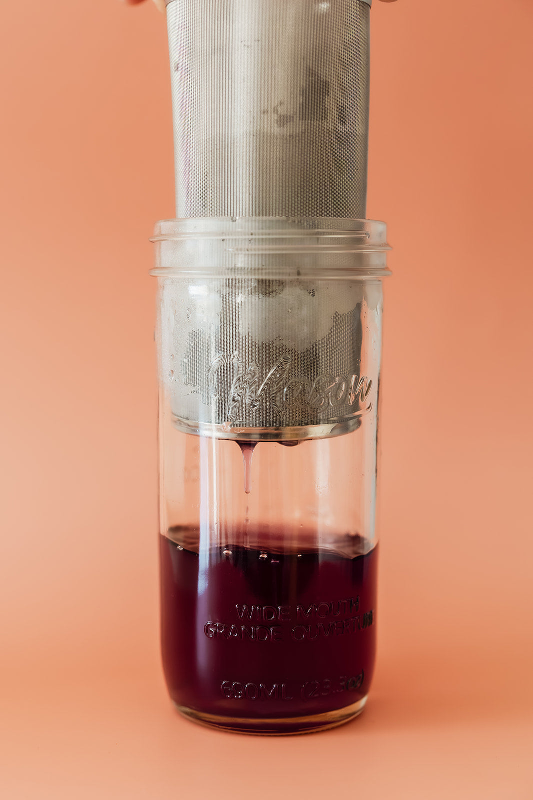Iced Tea Infuser | Fits a Wide Mout Quart or 1/2 Gallon Mason Jar-3