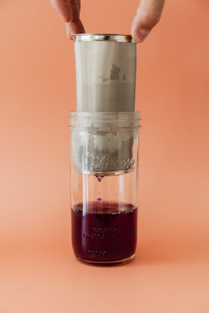 Iced Tea Infuser | Fits a Wide Mout Quart or 1/2 Gallon Mason Jar-2