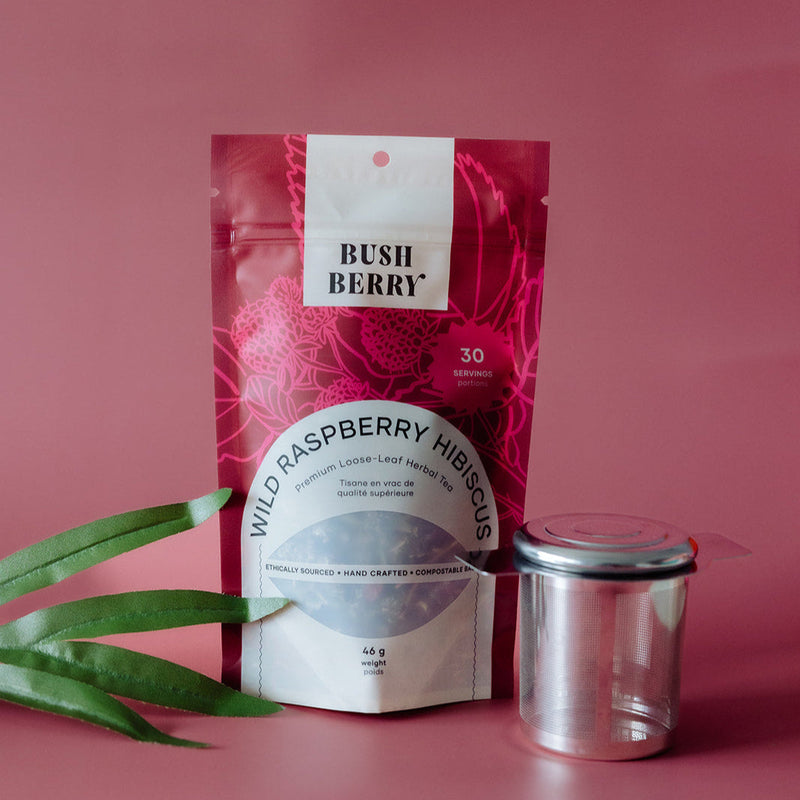 Organic Wild Raspberry Hibiscus Tea-3