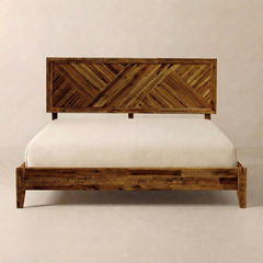 Sierra Deluxe Solid Wood Bed Frame-1