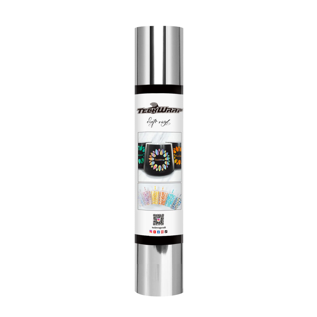 TeckWrap Mirror Chrome Adhesive Vinyl - Silver | Elevate Your Crafts with Lustrous Brilliance-1