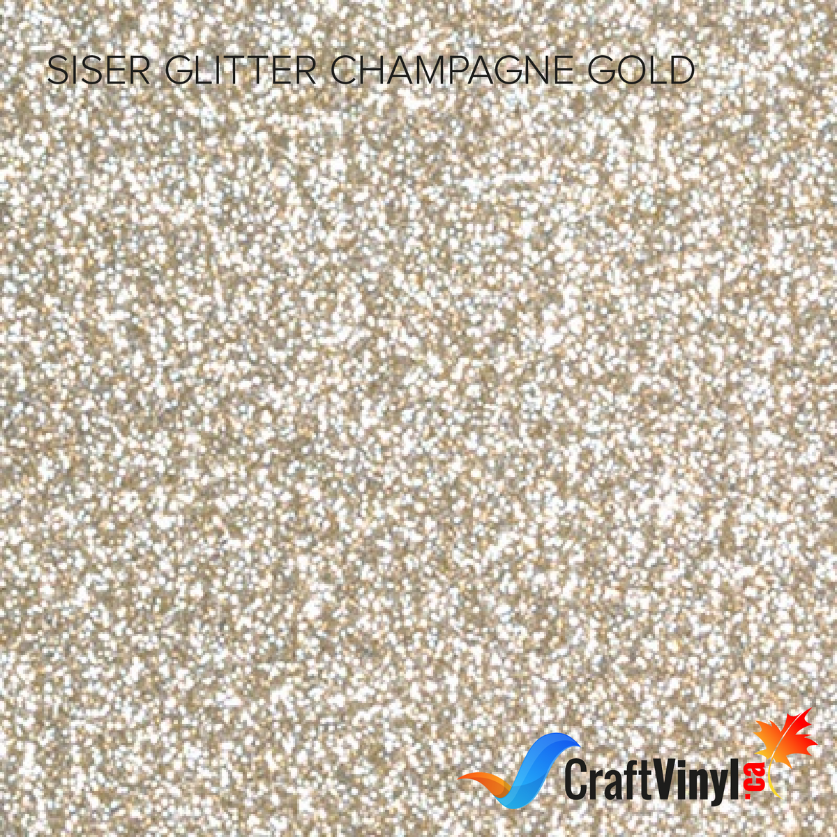 Siser Glitter Champagne Gold-1