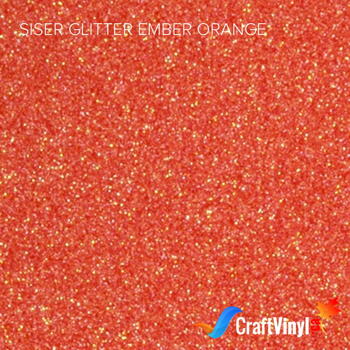 Siser Glitter Ember Orange-1